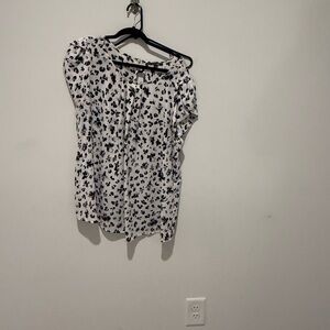 Papermoon Monochrome Floral Blouse